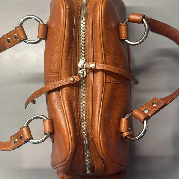 Vintage Banana Republic Leather satchel purse - Picture 5 of 14